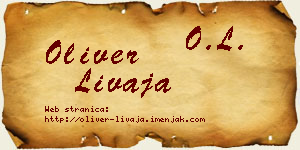 Oliver Livaja vizit kartica